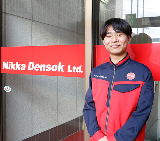 電子技術科　2020年卒業 ニッカ電測株式会社 電気設計部 勤務 竹内さん